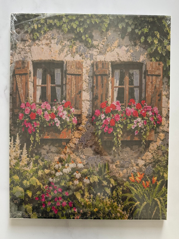 نقاشی الماسی بومی ۳۵ در ۴۵ طرح پنجره